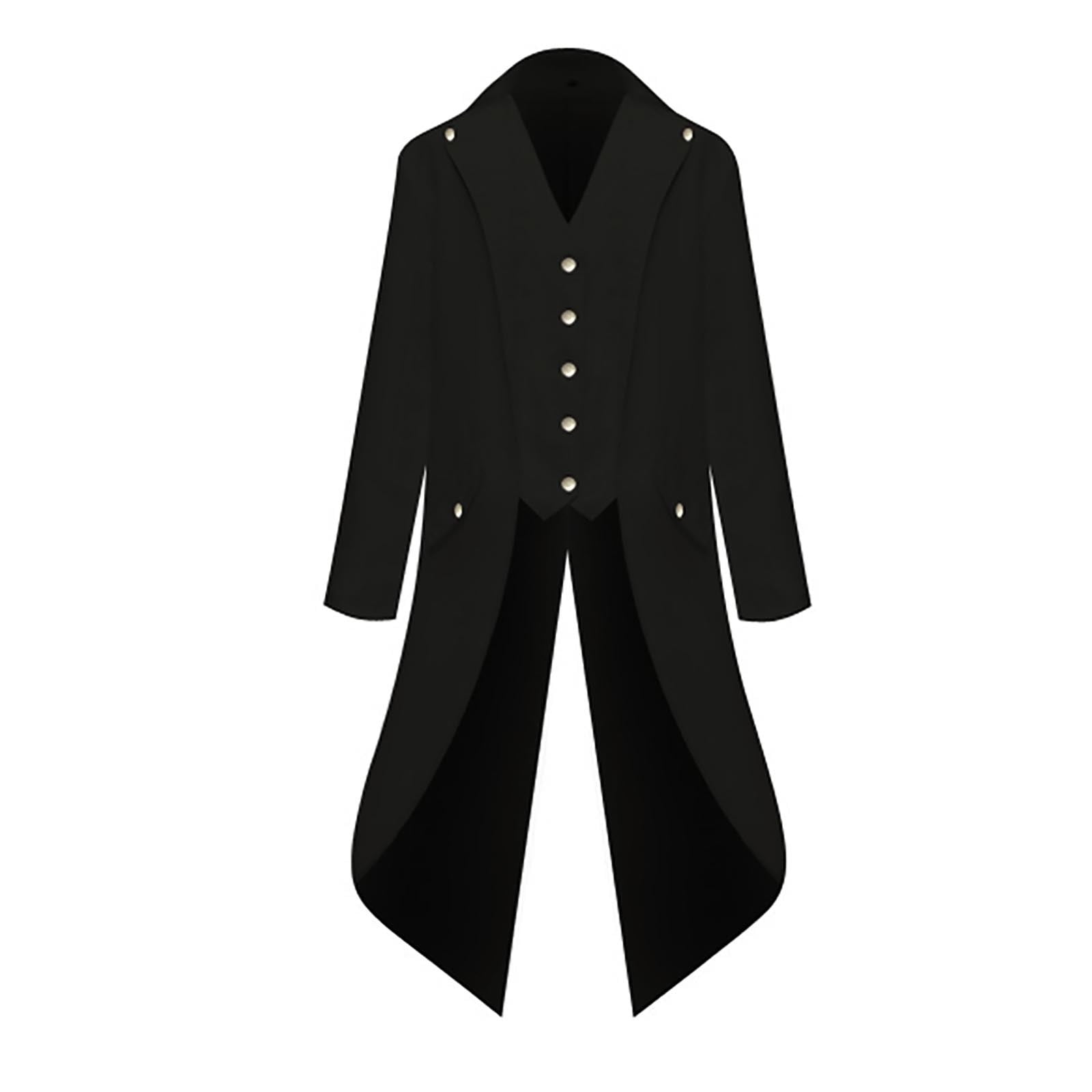 Bazyrey Men's Outerwear Hallowee Fashion Tailcoat Jacket Goth Uniform