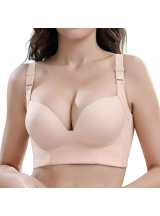 Noyal Plus Size Push Up Bra Women Deep Cup Bra Seven-breasted Hide Back Fat  Underwear Full Coverage Lingerie 