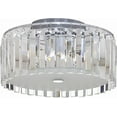 thumbnail image 1 of Bazz Lighting C15579cr Glam 5 Light 12" Wide Semi-Flush Drum Ceiling Fixture Wit - Chrome, 1 of 9