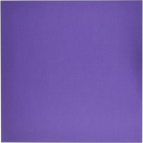 Bazzill Fourz Cardstock 12"X12"-Purple Pizzazz/Grasscloth