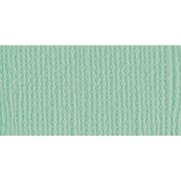 Bazzill Mono Cardstock 12"X12"-Aqua/Canvas