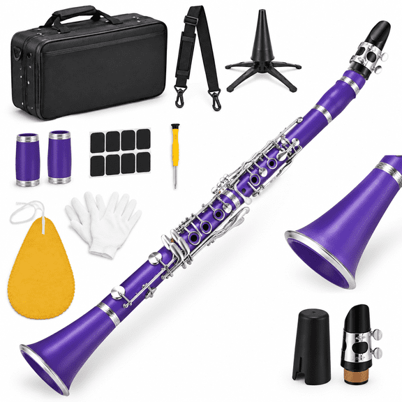 Bb Clarinet 17 Keys Flat B For Beginners & Stupurple