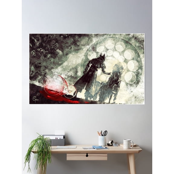 Bb - Curiosity Is The Harbinger Of Nightmares Poster Wall Art, Modern Wall Decor For Living Room Bedroom, 16x24 UNFRAMED
