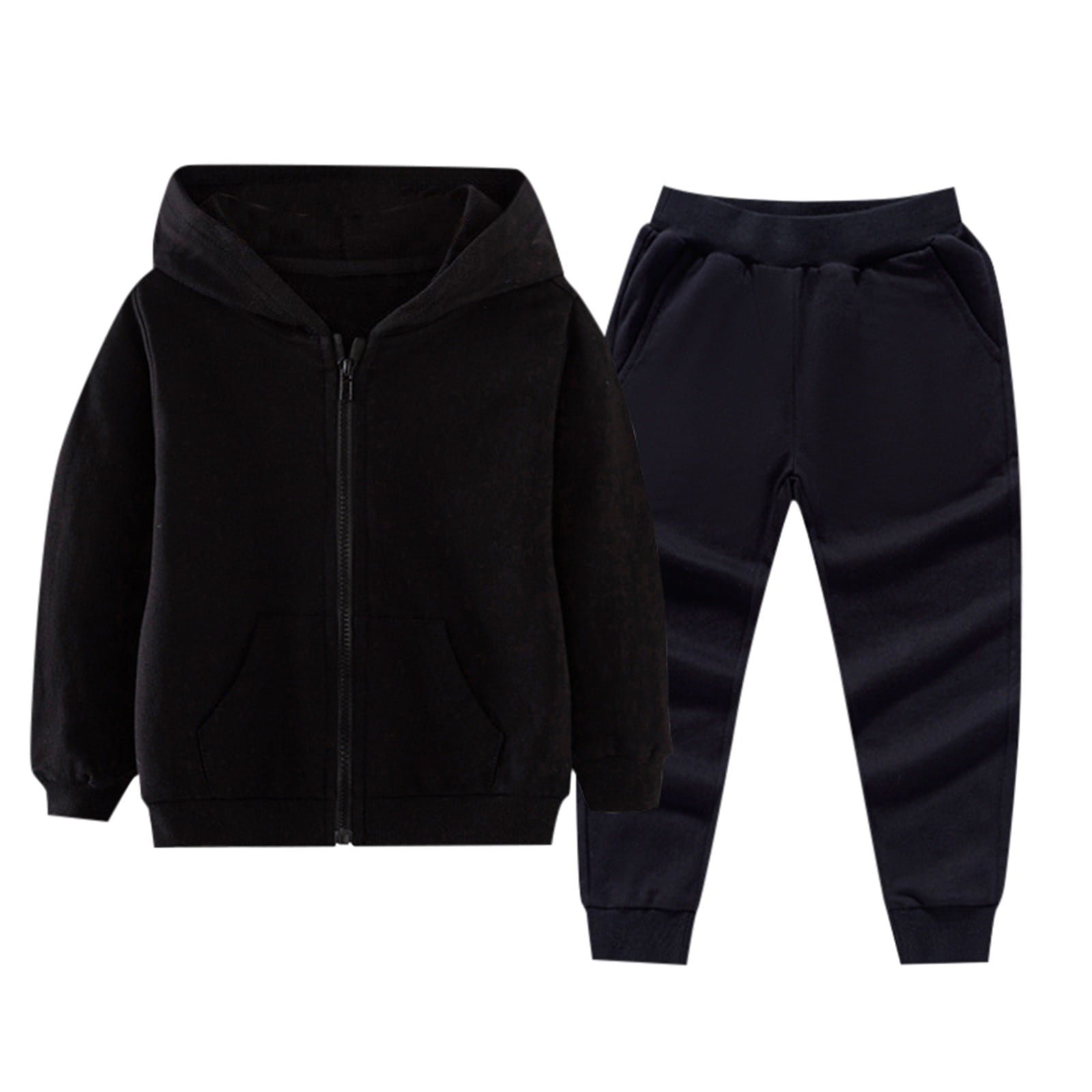 Hoodie Kids Plain Tracksuits Kids Plain Tracksuit Hoodie With