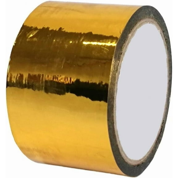 Bbiamsleep 99 Metallic Tape Mirror Tape Duct Tape DIY Decorative Tapes 2.4 inche x 55 Yards (Gold)