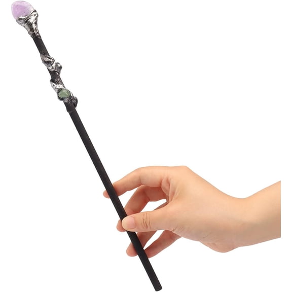 Bbiamsleep Fine Handcrafted Amethyst Crystal Magic Wand Magic Wand for Witches and Wizards