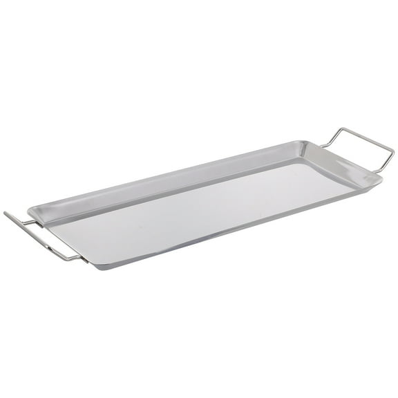 RENACLIPY Renaclipy Non-Stick Bbq Grill Pan, Silver, Extra Thick, Durable, for Bbq, Easy to Clean