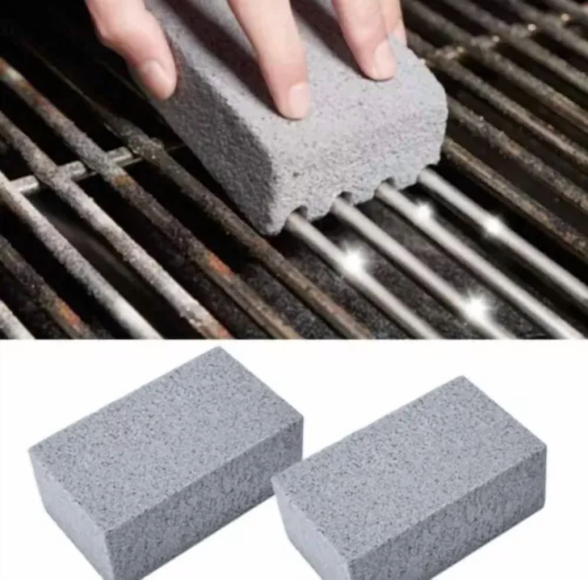 Bbq Grill Cleaning Brush Brick Block Barbecue Cleaning Stone Pumice Safe Cleaner