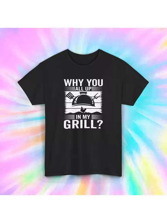 Bbq Grill T-Shirt, Funny Grill Graphic, Backyard Chef, Unisex S-5XL Hot Trending Shirt, Vintage Birthday Gift