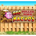 thumbnail image 1 of Bbq Pulled Pork Nachos 13 oz Vinyl Banner With Metal Grommets, 1 of 4