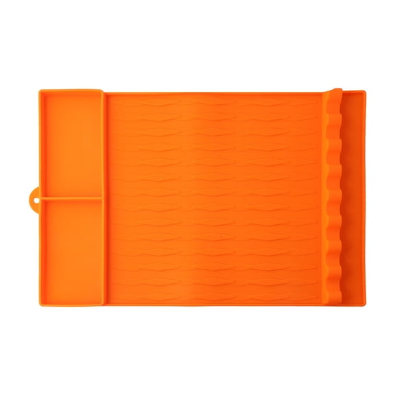 Bbq Tool Mat For Weber Grills Silicone Heat Resistant Spatula Mat With Drip Pad Organized Slots For Spatulas And Seasonings