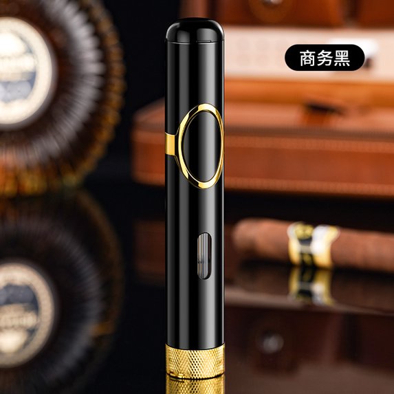 Bbsisgo Butane Torch Lighter, Windproof Lighter, Multi Functional and Multi Scenario Applications.,SKU01072-黑色-布袋+礼盒包装