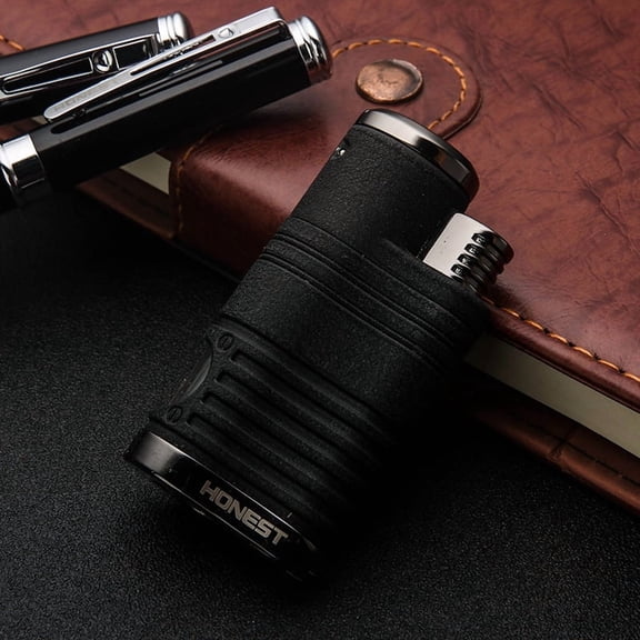 Bbsisgo Butane Torch Lighter, Windproof,  Multi Functional and Multi Scenario Applications.,皱纹黑
