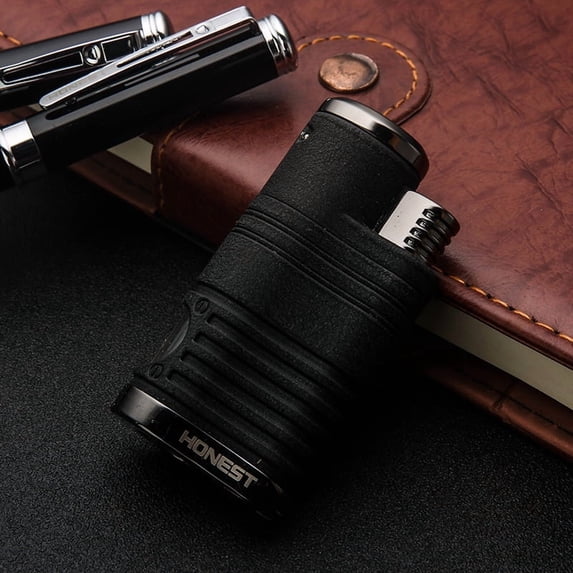 Bbsisgo Butane Torch Lighter, Windproof, Multi Functional and Multi Scenario Applications.,皱纹黑
