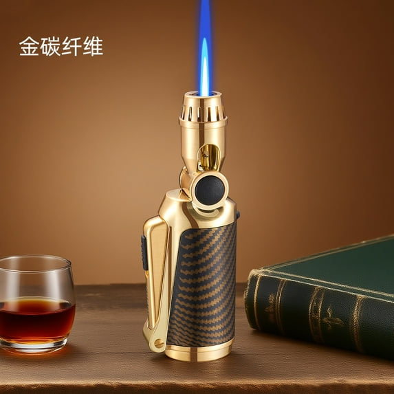 Bbsisgo Butane Torch Lighter, Windproof, Multi Functional and Multi Scenario Applications.,金碳纤维-礼盒装