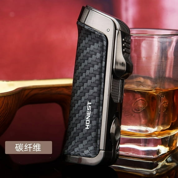 Bbsisgo Butane Torch Lighter, Windproof, Multi Functional and Multi Scenario Applications.,碳纤维