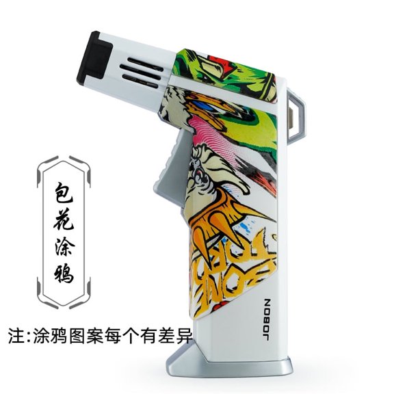 Bbsisgo Butane Torch Lighter, Windproof, Multi Functional and Multi Scenario Applications.,白色涂鸦