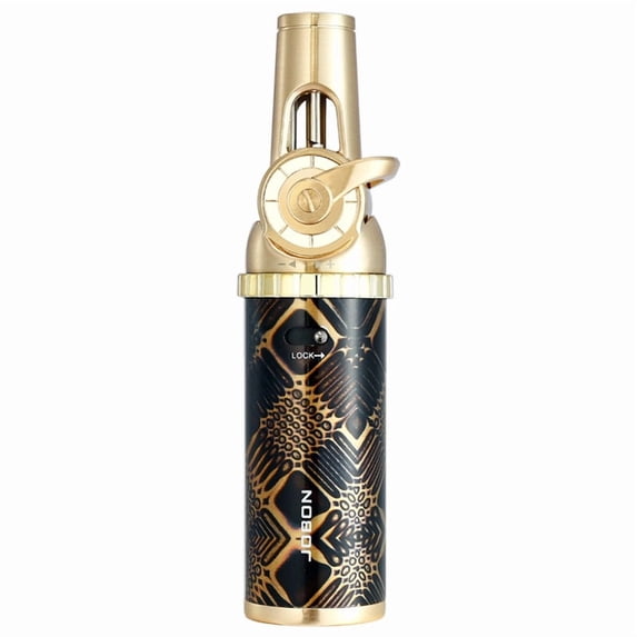 Bbsisgo Butane Torch Lighter, Windproof, Multi Functional and Multi Scenario Applications.,包花黑金方格