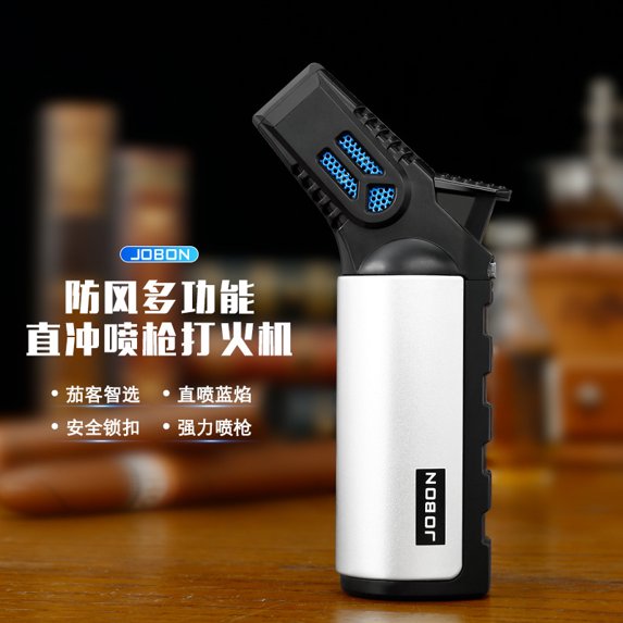 Bbsisgo Butane Torch Lighter, Windproof, Multi Functional and Multi Scenario Applications.,白色