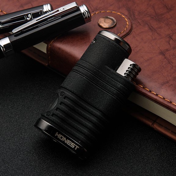 Bbsisgo Butane Torch Lighter, Windproof,  Multi Functional and Multi Scenario Applications.,皱纹黑