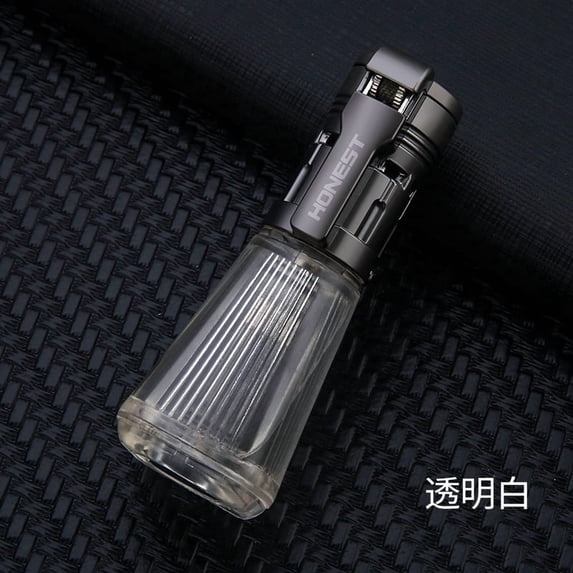 Bbsisgo Butane Torch Lighter, Windproof, Multi Functional and Multi Scenario Applications.,透明白