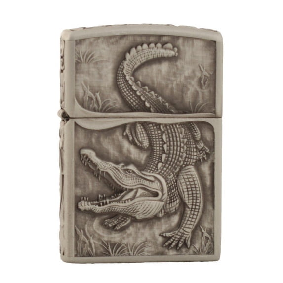 Bbsisgo Kerosene lighters, Candle lighters, Gift lighters for men and women(Without fuel),ZK28-201B鳄鱼本色