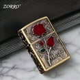 thumbnail image 1 of Bbsisgo Kerosene lighters, Candle lighters, Gift lighters for men and women(Without fuel),青铜玫瑰, 1 of 7