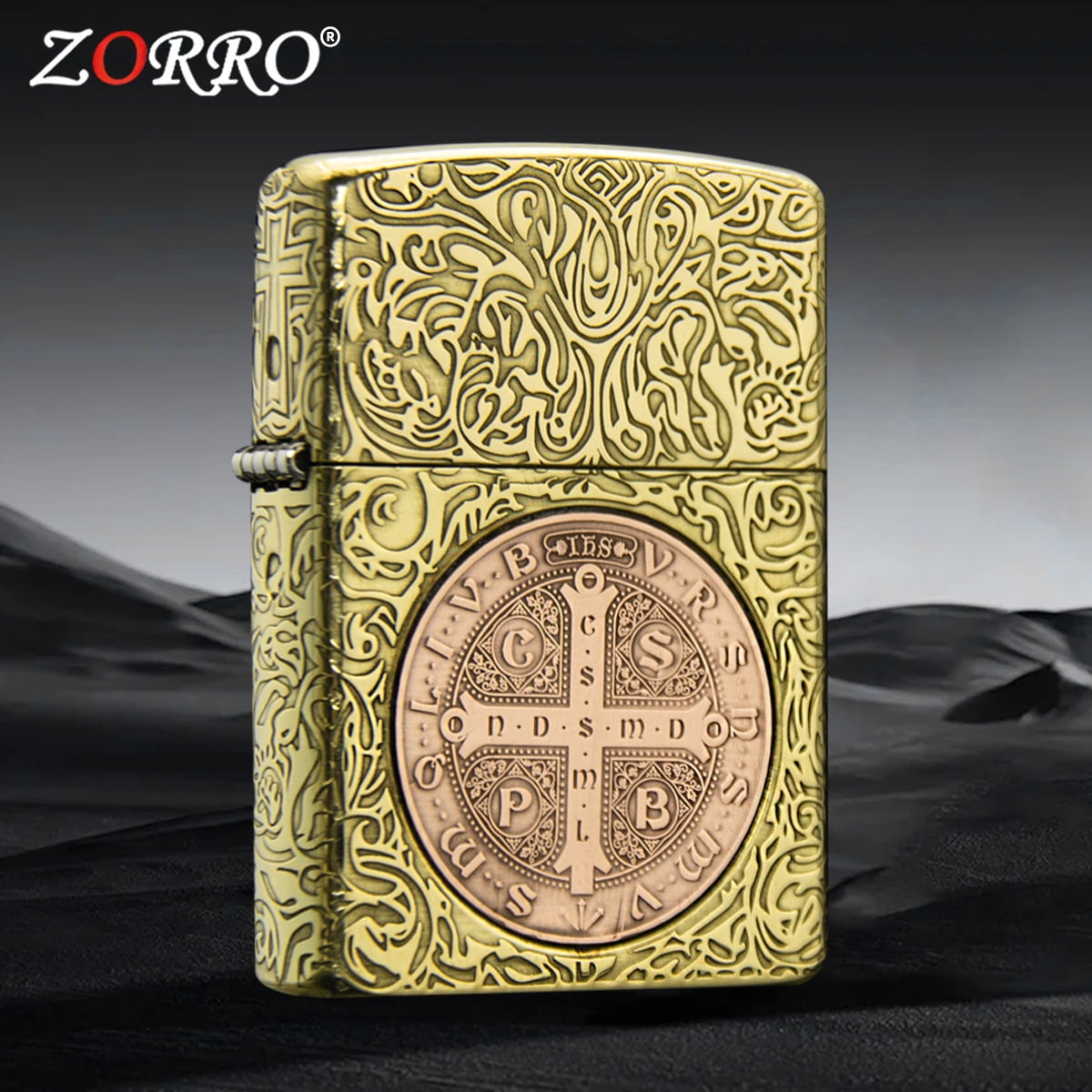 Bbsisgo Kerosene lighters, Candle lighters, Gift lighters for men and women(Without fuel),镶嵌圣徒康