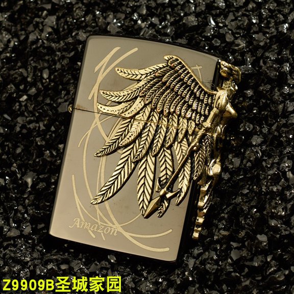 Bbsisgo Kerosene lighters, Candle lighters, Gift lighters for men and women(Without fuel),黑冰