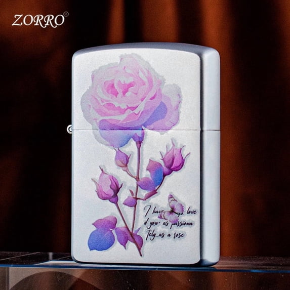 Bbsisgo Kerosene lighters, Candle lighters, Gift lighters for men and women(Without fuel),玫瑰密语