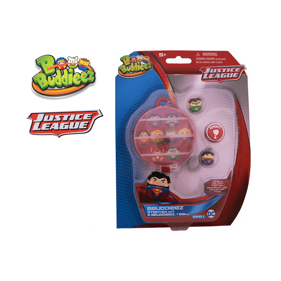 Bbuddieez DC Justice league Storage Ball Kit Includes 3 Figures