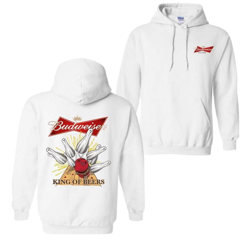 Bbudweiser King Of Beer Retro T . 2 Sides Full Color Unisex Comfort