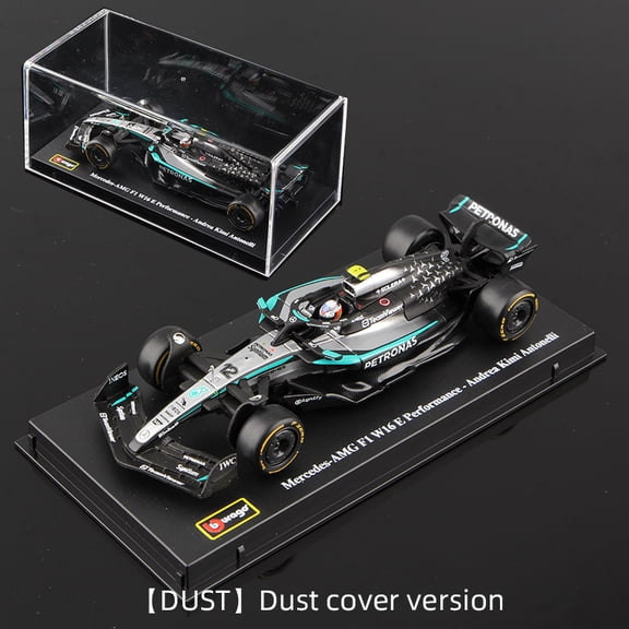 Bburago 1:43 Mercedes 2025 W16 E Performance F1 Formula Car Die Cast Vehicles Model Racing Auto Toy 63# Russell 12# Antonelli