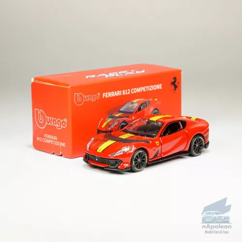 Modellino Bbrago 1:64 Ferrari 812 Competizione, Pressofuso, Nuovo, Anno 2025
