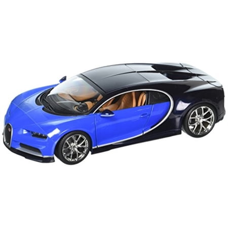 bburago 1:18 bugatti chiron blue diecast model roadster