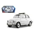 thumbnail image 1 of Bburago 12035w 1968 Fiat 500 L White 1-18 Diecast Model Car, 1 of 1