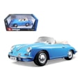 thumbnail image 1 of Bburago 1961 Porsche 356B Convertible Blue 1/18 Diecast Car Model, 1 of 2