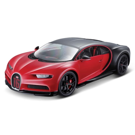 Bburago 2016 Bugatti Chiron Sport No 16 Red Metallic/Black 1:18