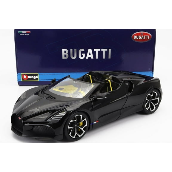 Bburago 2023 Bugatti W16 Mistral Black 1:18