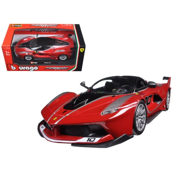 Bburago 26301r Ferrari Racing FXX-K No.10 Red 1-24 Diecast Model Car