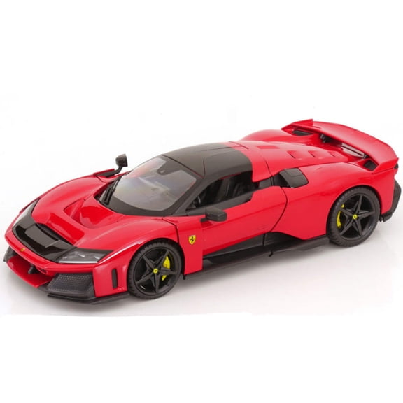 Bburago Race Play 2024 Ferrari F80 Red (Rossa Corsa) w/ Silver Wheels 1:18