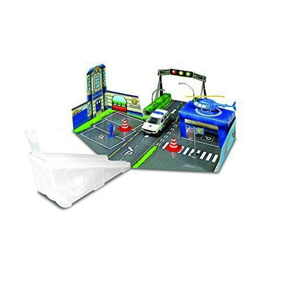 Bburago Street Fire 30048 "Open and Play" Toy Set Road Theme 1:43 Assorted Colours by Bburago