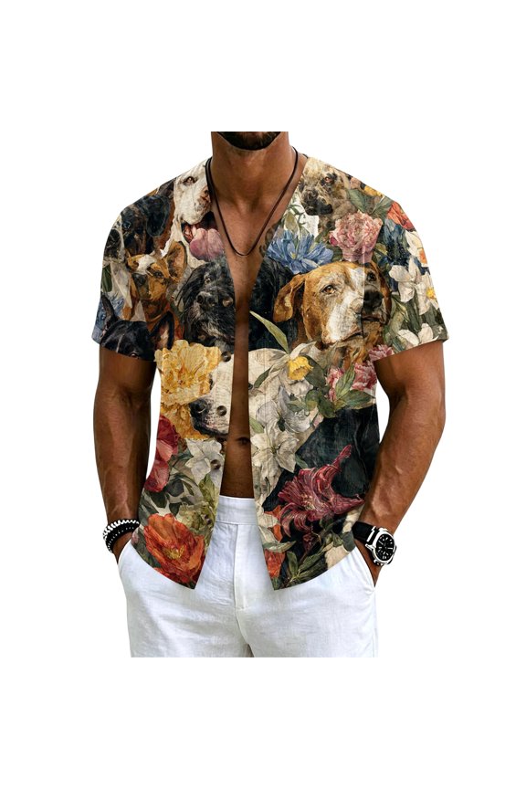 Hawaiian Shirt for Men Lightweight Short Sleeve Button Down Shirts Casual Summer Beach Vacation Outfits,Green(S)