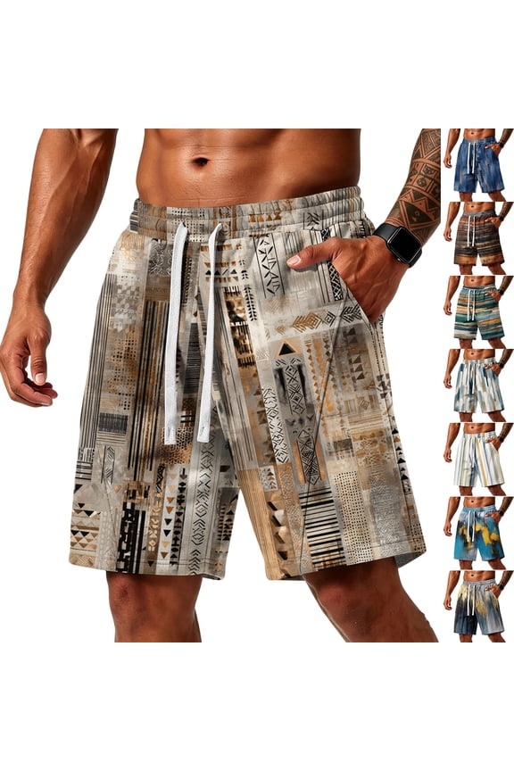 Mens Work Shorts Lightweight Soft Stretch Flexible Fit Jogging Casual Fitness Workout Summer Shorts,Brown(M)