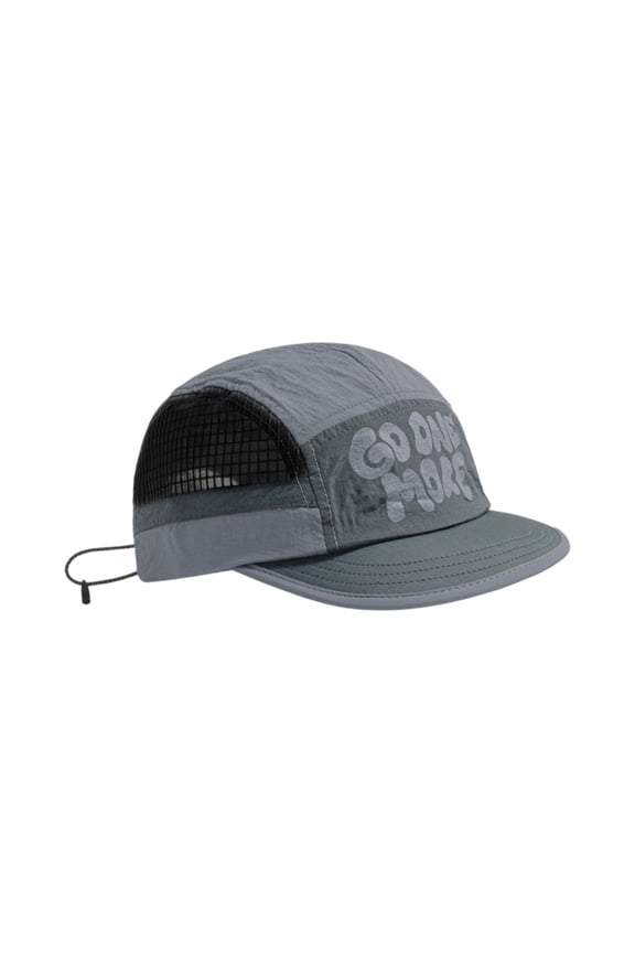 Mesh 5 Panel Baseball Cap Summer Short Brim Hats for Men Women Breathable Lightweight Dad Hat Umpire Cadet Cap,Gray (One Size)