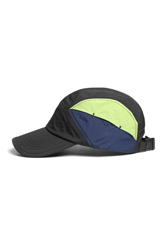Quick Dry Short Brim Hats for Women 5 Panel Running Hat Waterproof Baseball Cap Outdoor Hiking Hat Flat Bill Cadet Cap,Black (One Size)