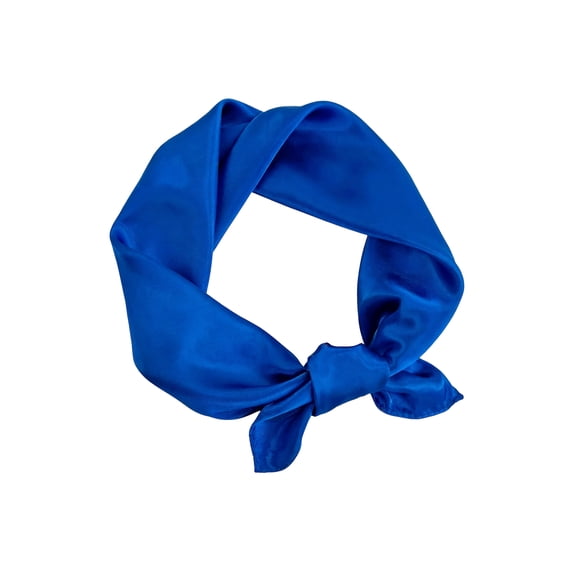 Bbyeadc Women's Square Scarf Satin Lightweight Neck Scarf Fashion Silk Neck Scarves Versatile for Neck, Head, Bag Decoration,Royal Blue(One Size)