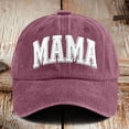 thumbnail image 1 of Bbyeadc Womens Mama Trucker Hat Two-Tone Adjustable Baseball Cap 3d Embroidered Letter Hat Vintage Gifts for Mothers Day,Wine(One Size), 1 of 3