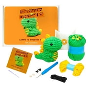 Bbyfqhy DIY Knitting Clearance Sales Today Deals Prime home Decor under 5 He Woobles Crochet Kit With Easy Peasy Yarn As Seen On Tank For Beginners With Step By Step Video Tutorials The Dinosaur