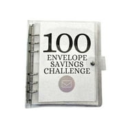 Bbyfqhy Office Craft Stationery Home Decor Living Room Home Decor Clearance Saving Folder With 100 Envelopes 2023 7.6X 6.8 Inch Saving Challenge Kit With Envelopes Gift As A Challenge For Lovers $5 0